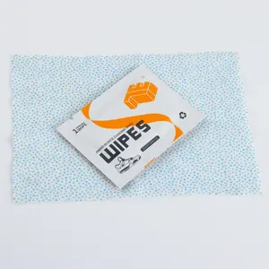 Individually/single packed shoe care sneaker shoe wipes with dots