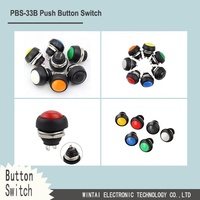 Wintai-tech PBS-33B Chine Démarreur Bouton Poussoir 12 mm Bouton Poussoir Interrupteur Momentané Bouton Poussoir Usine