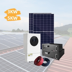 3KW 5KW 8KW 10KW ชุดโซล่าเซลล์ระบบไฟฟ้าเชื่อมกริดสำหรับใช้ในบ้านปรับแต่งโลโก้ได้ - Product Image 1