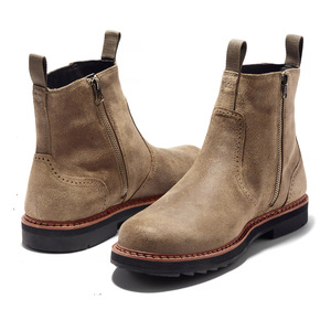 Botas Chelsea de Invierno para Hombre, Altura Media, con Aumento de Altura, Antideslizantes, Transpirables, con Suela de Goma, para Motocicleta - Product Image 4