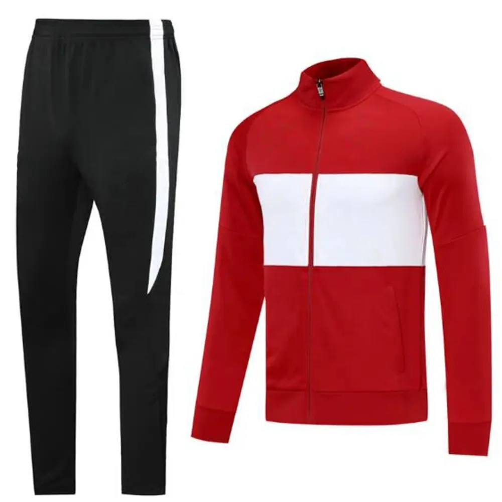 Tracksuit for jogging new design for men black pant red jacket its quality products breathable for men