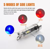 Porte-clés Lampe de poche Type-C Lampe de poche rechargeable Mini lampe de poche magnétique avec adaptée à la randonnée, au camping
