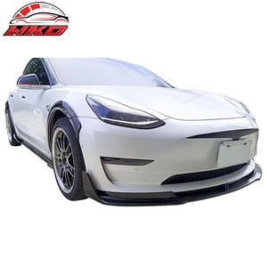 Extensiones de faldones laterales estilo V para Tesla Model 3 17-25, panel de balancín de PP, 6 piezas, accesorio exterior de alta calidad - Product Image 3