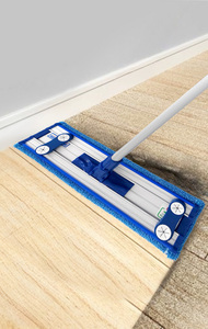 Chiffon de nettoyage en microfibre extra-épais personnalisé de grande taille à forte absorption d'eau éponge de vadrouille plate torsadée pour sol - Product Image 5