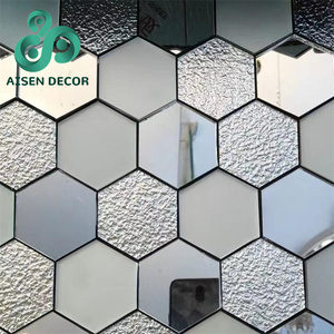 Bán buôn 30x30cm giá thấp tường nội thất trang trí nội thất phòng tắm phòng khách gương tự dính Gạch <span class=keywords><strong>Mosaic</strong></span> Thủy Tinh - Product Image 3