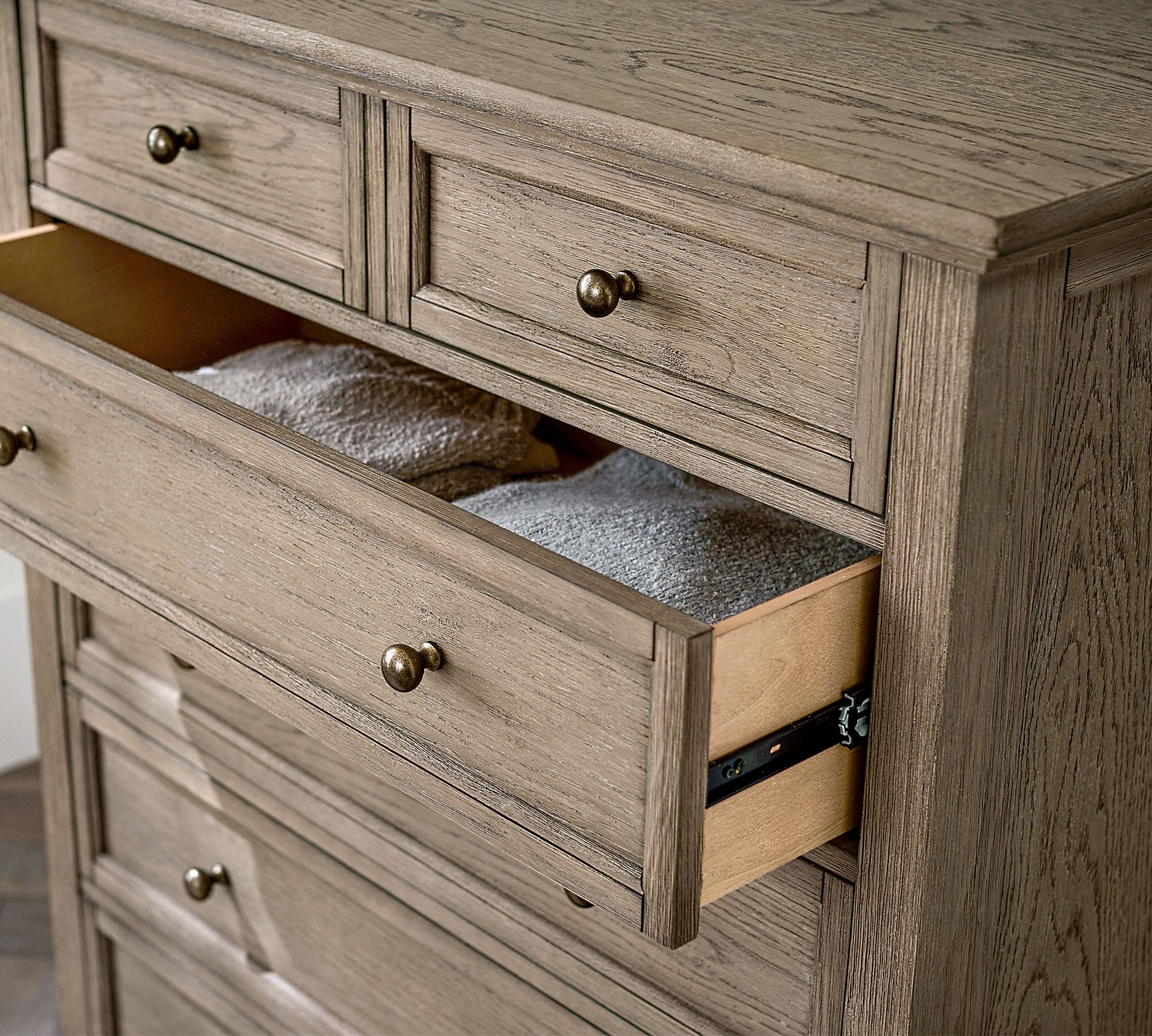 dresser set bedroom furniture oak 6-drawer tall dresser