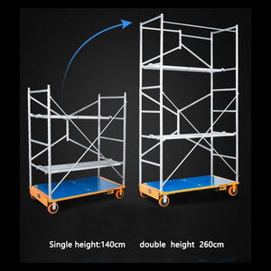Échelle d'escalade en alliage d'aluminium de 180kg, stockage, véhicule d'escalade, véhicule de patrouille d'élevage, échafaudages électriques pliants - Product Image 5