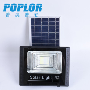 Lámpara Solar Poplor de 60W IP67, Iluminación LED para Exteriores con Control Remoto, Panel ABS Impermeable - Product Image 3