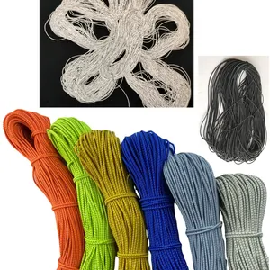 2mm 2.5mm 3mm round garment accessory jump point hi viz reflective rubber latex elastic bungee drawstring string strap rope cord