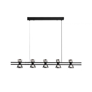 Italian High-<b>End</b> Minimalist Glass Strip Light Fixture Modern Dining Room Chandelier Creative Home Pendant Light for <b>Bar</b> Counter - Product Image 3