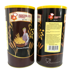 Flocons <span class=keywords><strong>d</strong></span>'<span class=keywords><strong>avoine</strong></span> entiers biologiques purs et naturels pour petit-<span class=keywords><strong>d</strong></span>éjeuner, <span class=keywords><strong>500g</strong></span>, emballage en vrac - Product Image 1