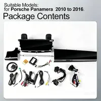En Stock en la UE, Reproductor Multimedia Navirider de 12.3+11 Pulgadas con Android Auto y Carplay, 8 Núcleos, 8GB, 128GB, GPS y Radio para Porsche Panamera 2010-2016