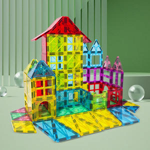 Ensemble de blocs de construction en plastique magnétique pour fenêtre de grande couleur Source Factory Early Education <span class=keywords><strong>Puzzle</strong></span> Construction DIY Toy for Kids - Product Image 3