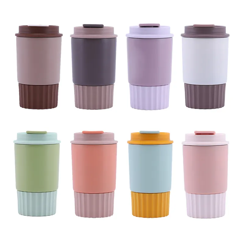 Custom Logo Double Wall Vacuum Car Cups Reusable Travel Stainless Steel Insulated Coffee Mug with Lid