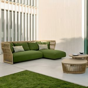 Offre spéciale : Ensemble de <span class=keywords><strong>salon</strong></span> de <span class=keywords><strong>jardin</strong></span> en rotin tressé en forme de L avec canapé d'angle et chaise longue droite - Product Image 6