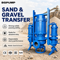 Pompe à boue pour dragage de sable, pompe submersible anti-colmatage pour eaux usées, pompe à eau haute pression