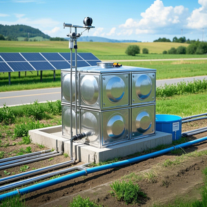 ถังเก็บน้ำ500 LTR 220V แผงสเตนเลสสี่เหลี่ยม10000l แรงดันไฟฟ้า - Product Image 1