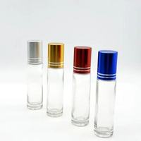 Vente en gros de flacons roll-on de 10 ml, flacons roll-on en verre transparent
