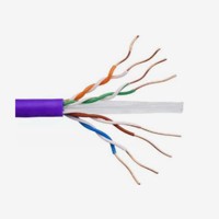 Cable de Red Ethernet de Alta Velocidad OUFU OEM/ODM, UTP/FTP/SFTP CAT5e/CAT6/CAT6A/CAT7/CAT8, Núcleo de Cobre Libre de Oxígeno, 100m de Transmisión