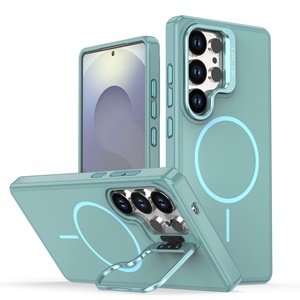 Funda Magnética con Soporte para Teléfono <span class=keywords><strong>Samsung</strong></span> Galaxy S26 S25 S26FE A56, Resistente <span class=keywords><strong>a</strong></span> Impactos, Carga Inalámbrica, Soporte de Cámara Integrado - Product Image 1