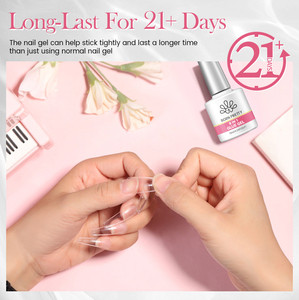 BORN PRETTY Gel Adhesivo <span class=keywords><strong>para</strong></span> <span class=keywords><strong>Uñas</strong></span> 8 en 1, Esmalte de <span class=keywords><strong>Uñas</strong></span> Transparente Semipermanente <span class=keywords><strong>para</strong></span> Puntas de <span class=keywords><strong>Uñas</strong></span>, Gel Base <span class=keywords><strong>para</strong></span> Pegar Diamantes de Imitación, Mezcla de Colores - Product Image 6