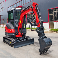 Mini-excavatrice la plus petite pour usage industriel, moteur diesel japonais, rotation à 360 degrés, godet de terrassement, usage agricole