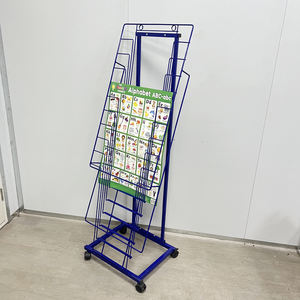 Support métallique personnalisé avec roulettes pour l'affichage d'affiches et de bandes dessinées - Product Image 3