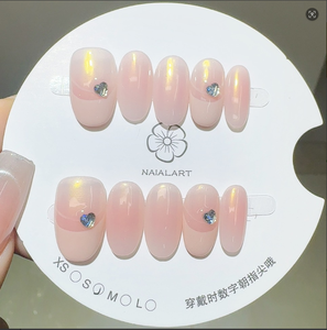 TSZS <span class=keywords><strong>Ongles</strong></span> en acrylique peints à la main de haute qualité, forme carrée, <span class=keywords><strong>manucure</strong></span> française, 10 pièces avec emballage en boîte - Product Image 5