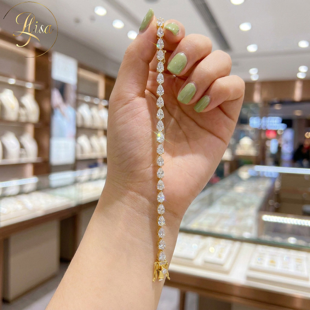 Pear Cut Tennis Bracelet 3