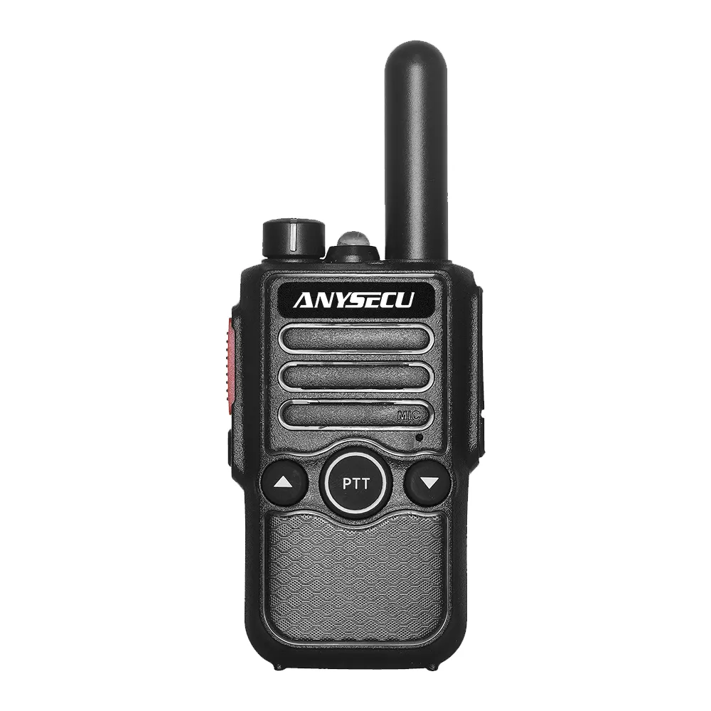 Anysecu - Rádio analógico 3W, walkie-talkie, transmissor portátil UHF de vibração, mini rádio portátil T-S6