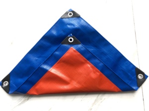 80g vải nhựa màu xanh kích thước tùy chỉnh giá thấp tái chế nguyên liệu PE tarps - Product Image 5