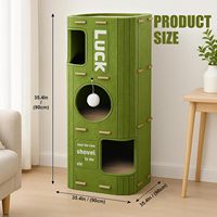 Lit pour chat en forme de maison, respectueux de l'environnement et non toxique, dernier modèle de lit pour chat en plastique feutré