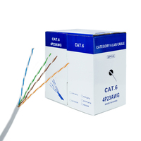 Precio de fábrica 100M CAT5 UTP LAN cable cat5e 4P 26awg cobre red Cables cable Ethernet