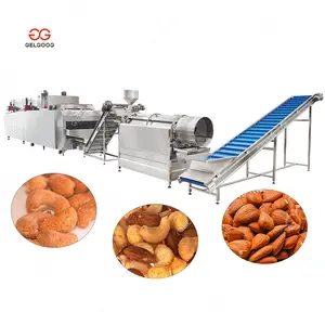 Commercial Roasted Almond Cashews Nut Production Equipment Peanut Roaster Coating Machine