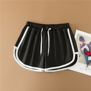 Leggings de yoga décontractés pour femmes, été 2025, taille haute élastique, skinny, slim, shorts de fitness, entraînement, plage, motif uni - Product Image 4