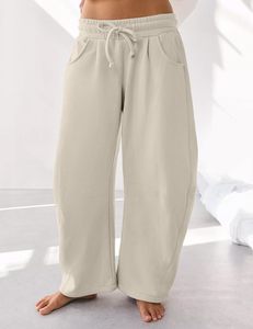 Stock américain <span class=keywords><strong>Pantalon</strong></span> large pour femme <span class=keywords><strong>Pantalon</strong></span> baril <span class=keywords><strong>Taille</strong></span> élastique <span class=keywords><strong>Pantalon</strong></span> baggy surdimensionné <span class=keywords><strong>Pantalon</strong></span> de sol droit <span class=keywords><strong>Taille</strong></span> <span class=keywords><strong>haute</strong></span> - Product Image 5