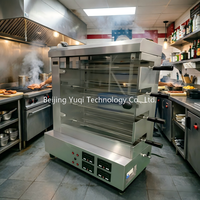 Four à rôtisserie électrique commercial à 4 niveaux pour poulet - Équipement de cuisine pour restaurant de petite taille