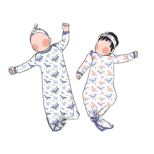 Little Glow Kid Boutique – Nouveaux gigoteuses à manches longues pour nouveau-nés, combinaisons nouées et barboteuses pour enfants à prix réduit - Product Image 3