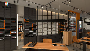 Optical <b>Display</b> <b>Cabinets</b> Furniture | Custom Eyewear Sunglasses Showcases | Eco-Friendly LED-Lit Full Set | One-Stop Optical - Product Image 2