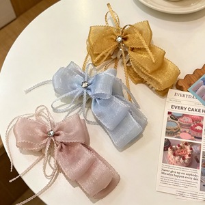 New Korean style moonlight girl niche <b>banana</b> <b>clip</b> with ruffled bow high ponytail <b>banana</b> <b>clip</b> high-end <b>hair</b> accessory <b>hair</b> <b>clip</b> - Product Image 1