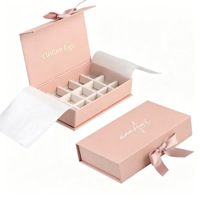 Schokoladenpralinen Rosa Verpackung Geschenkbox Dessert-Versandbox Schokoladen-Weihnachtsgeschenkbox Kartonverpackung Anpassbar