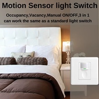 Interruptor con Sensor de Presencia de Pared RZ022, Estándar Europeo, 220V CA