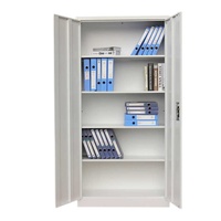 Offre Spéciale Armoire de Classement Moderne en Métal à 2 Portes, 4 Étagères, pour Bureau, Dépôt et Atelier en Acier Durable