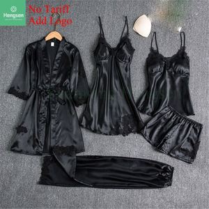 ชุดนอนผู้หญิงผ้าซาตินลายลูกไม้, ชุดนอนผ้าไหม - Product Image 5