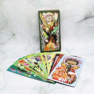 批发塔罗牌和甲骨文哑光精加工金箔边缘塔罗牌 - Product Image 1