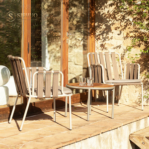 Foshan Sishuo, muebles de fabricación para patio, muebles de exterior, juego de sofás de jardín de mimbre para <span class=keywords><strong>terraza</strong></span> de Hotel - Product Image 4