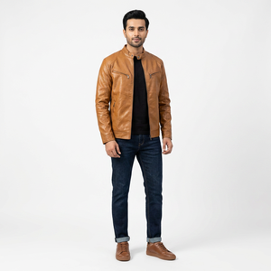 Direct Factory Supplier Men's High Quality <b>Leather</b> Warm <b>Jackets</b> Custom Made for <b>Winter</b> Season at Reasonable <b>jacket</b> for men - Product Image 1