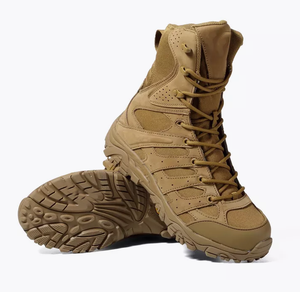 Bottes de combat TSB2 personnalisées pour forêt, jungle et désert, longues, couleur marron et vert, disponibles en noir, vert, kaki, marron - Product Image 3