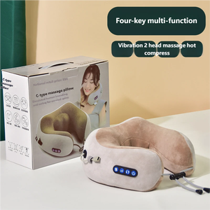 Masseur électrique pour le cou, coussin de massage chauffant portable, oreiller de massage à pétrissage rechargeable, massage en forme de U pour les épaules et le cou - Product Image 3