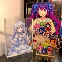 Bloc acrylique transparent personnalisé avec motif anime unique, impression UV, faible MOQ, design personnalisé, personnage imprimé, pour bureau
